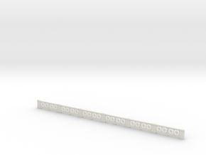 Small-star railing HO single in White Natural Versatile Plastic