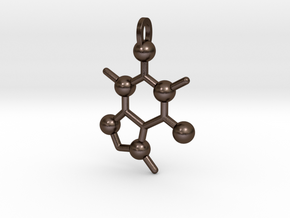 Coffee Molecule in Polished Bronze Steel