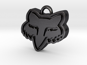 Charming Fox Racing Logo in Polished and Bronzed Black Steel