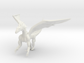 Shape Way Dragon in White Natural Versatile Plastic