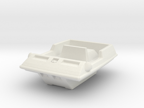 Space 1999 Moonbuggy Body / Amphicat - Dinky Scale in White Natural Versatile Plastic