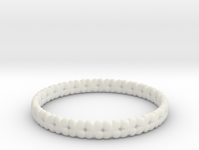 Clover Bracelet A in White Natural Versatile Plastic