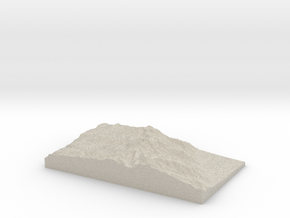 Model of Whitney Portal in Natural Sandstone