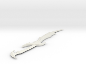 Daedric Sword in White Natural Versatile Plastic