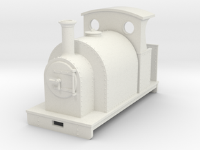 1:32/1:35 saddle tank loco with half open cab in White Natural Versatile Plastic