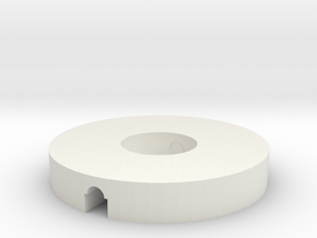 Pipe Disk in White Natural Versatile Plastic