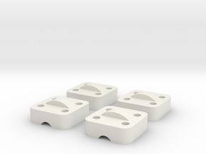 Printrbot Z Drive Clamp in White Natural Versatile Plastic