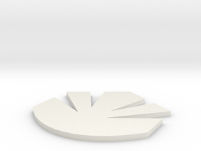 Maquis Logo One Inch in White Natural Versatile Plastic