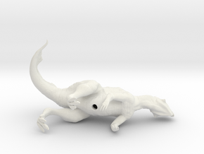 Psittacosaurus (sniffing breeze) 1:12 scale model in White Natural Versatile Plastic