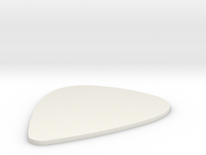 Guitar Pick 0,75 mm in White Natural Versatile Plastic