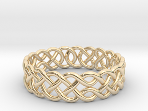 Celtic Ring - 19mm ⌀ in 14K Yellow Gold