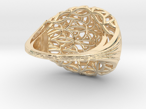 Leaf Ring size 7 (europ 55) in 14K Yellow Gold