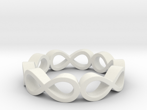 Infinity in White Natural Versatile Plastic