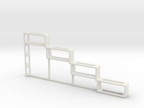 Spice Rack Bracket in White Natural Versatile Plastic