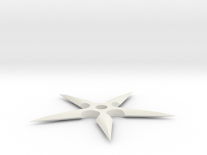 Ninja Star in White Natural Versatile Plastic