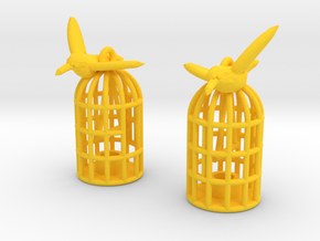 Flown The Coop (smaller version) in Yellow Processed Versatile Plastic