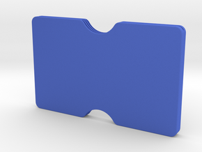 Slimline 3 card wallet in Blue Processed Versatile Plastic
