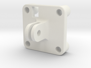 FPV Mount 1 in White Natural Versatile Plastic