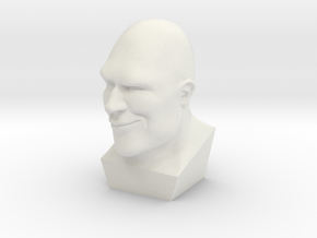 TF2 Heavy Bust in White Natural Versatile Plastic