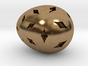 Mosaic Egg #11 in Natural Brass