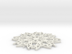 Elexis Pendant2 in White Natural Versatile Plastic