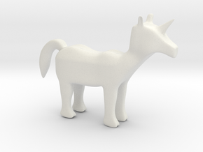 Pony in White Natural Versatile Plastic