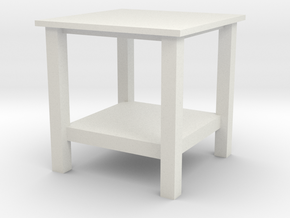 1:24Scale - Coffee Table in White Natural Versatile Plastic
