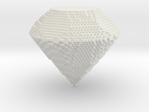 matter-Diamond in White Natural Versatile Plastic