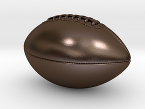 Packers Hof Mockup American Football in Polished Bronze Steel