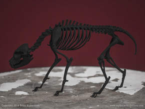 Black Shuck Skeleton in Black Natural Versatile Plastic