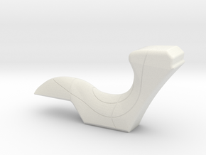 Carnifex Hand Cannon - Curve Section in White Natural Versatile Plastic