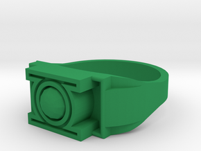 Green Lantern Ring Size 13 in Green Processed Versatile Plastic