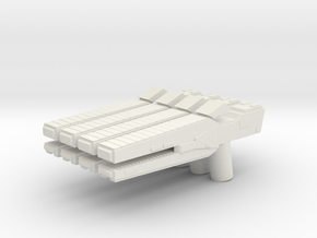 Custom rail gun x4 for Lego minifigs in White Natural Versatile Plastic