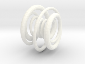 Torus Pendant in White Processed Versatile Plastic