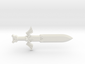 Toon Master Sword in White Natural Versatile Plastic