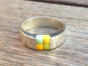 4-bit ring (US9/⌀18.9mm) in Polished Silver