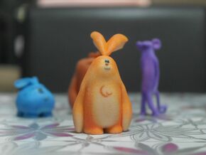 Rabby-Friendly Rabbit in Full Color Sandstone