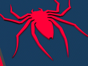 Spider-man Costume Back Spider in White Natural Versatile Plastic