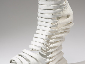 Janina Alleyne - Reptile Shoe in White Natural Versatile Plastic
