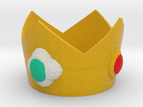 Princess Daisy cosplay mini crown in Full Color Sandstone