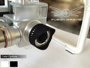20x. DJI Phantom Vision 2 + (plus) Lens Hood in Black Natural Versatile Plastic