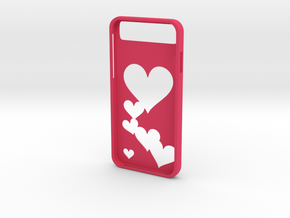 Iphone 6 Hearts Case in Pink Processed Versatile Plastic