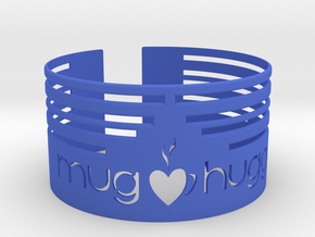 Mug hugger wrapper 2014 Lines in Blue Processed Versatile Plastic