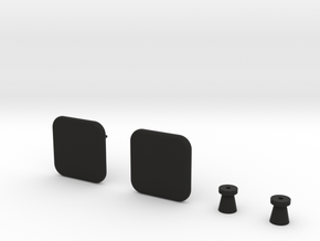 'SQUARE' - New in Black Natural Versatile Plastic