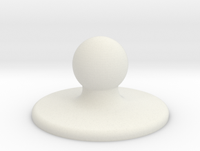 Ball hinge - ball part in White Natural Versatile Plastic