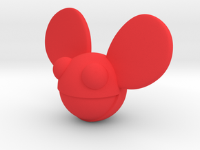 5cm Deadmau5 Head  in Red Processed Versatile Plastic