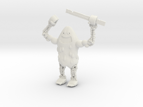 Fruit Monster in White Natural Versatile Plastic