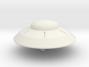 1/700 Flying Saucer in White Natural Versatile Plastic