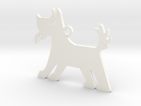 Dog in White Processed Versatile Plastic