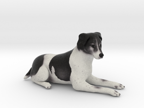 Custom Dog Figurine - Tippy in Full Color Sandstone